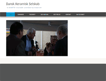 Tablet Screenshot of danskkeramiskselskab.teknologisk.dk